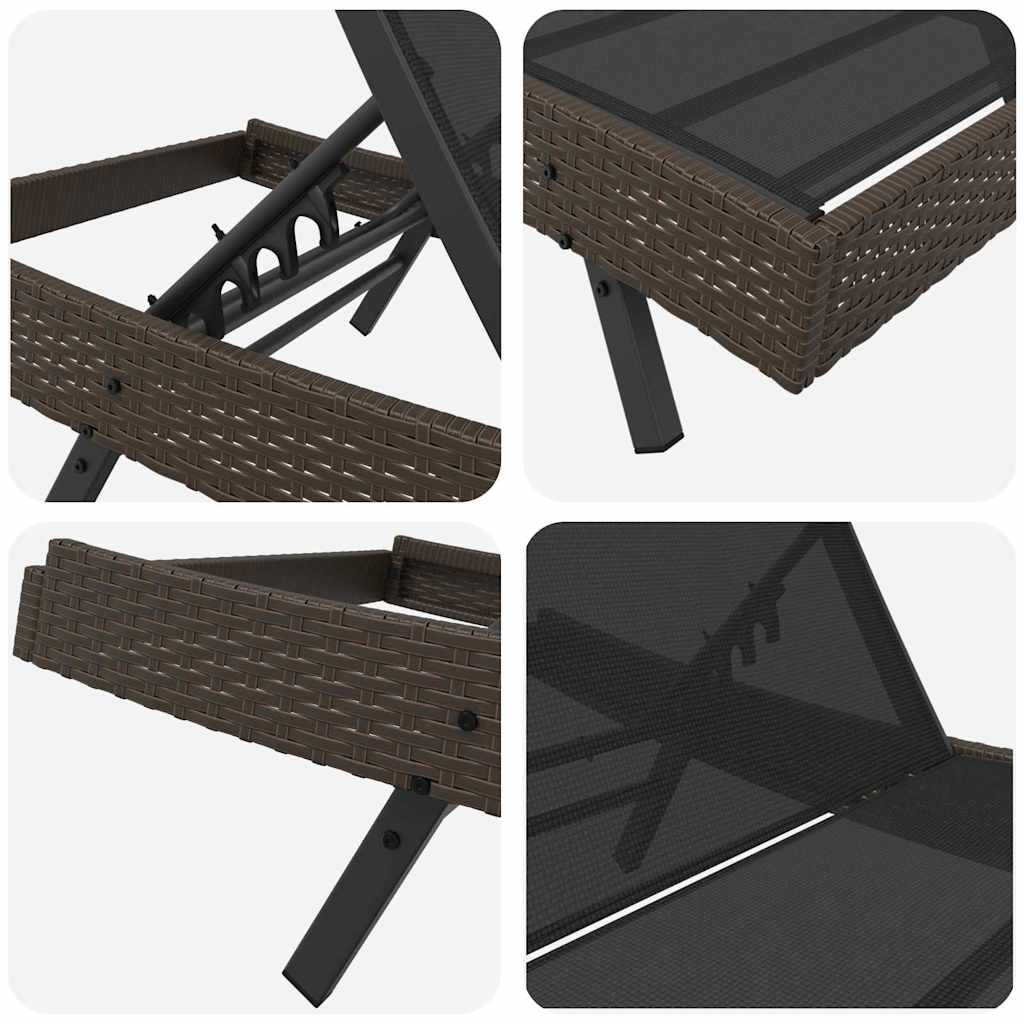 Solsenge 3 pcs Brun 40 x 40 x 40.5 cm polyrattan
