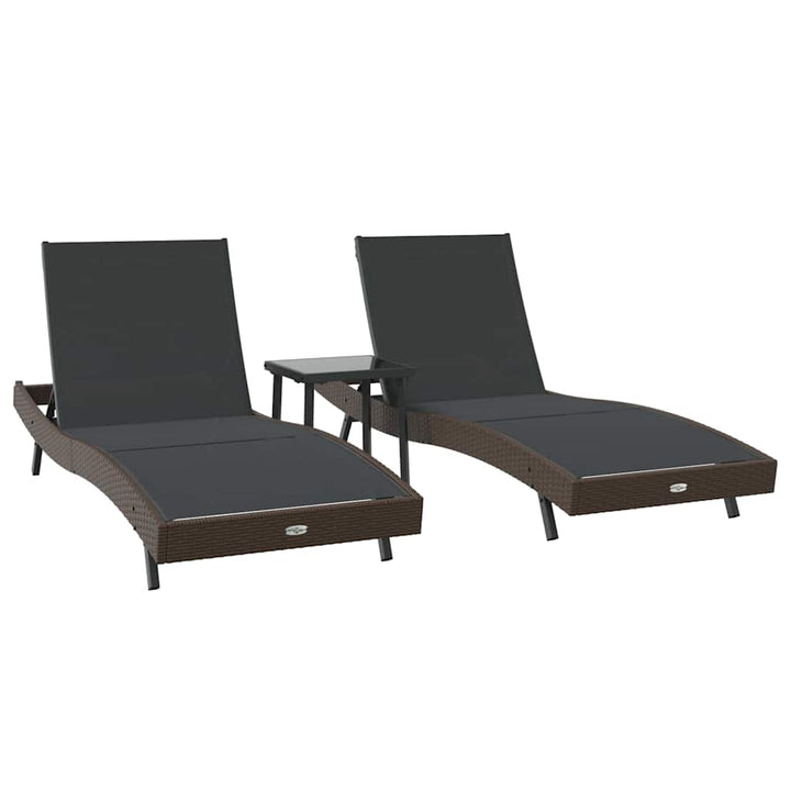 Solsenge 3 pcs Brun 40 x 40 x 40.5 cm polyrattan