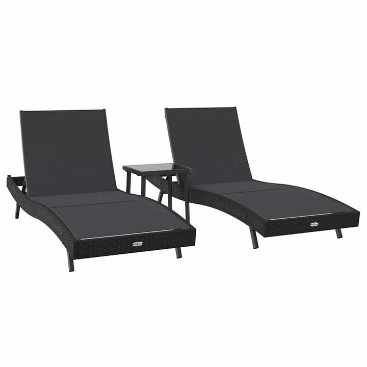 Solsenge 3 pcs Sort 40 x 40 x 40.5 cm polyrattan
