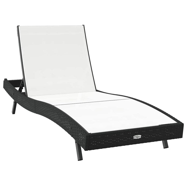 Solsenge 3 pcs Sort og Hvid 40 x 40 x 40.5 cm polyrattan
