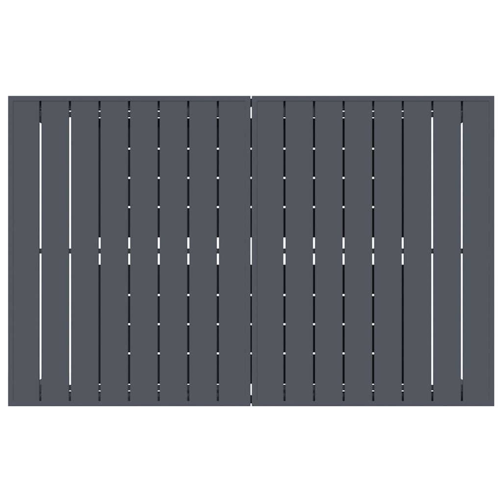Extension Table 2 pcs Antracit 210 x 90 x 73 cm Stål