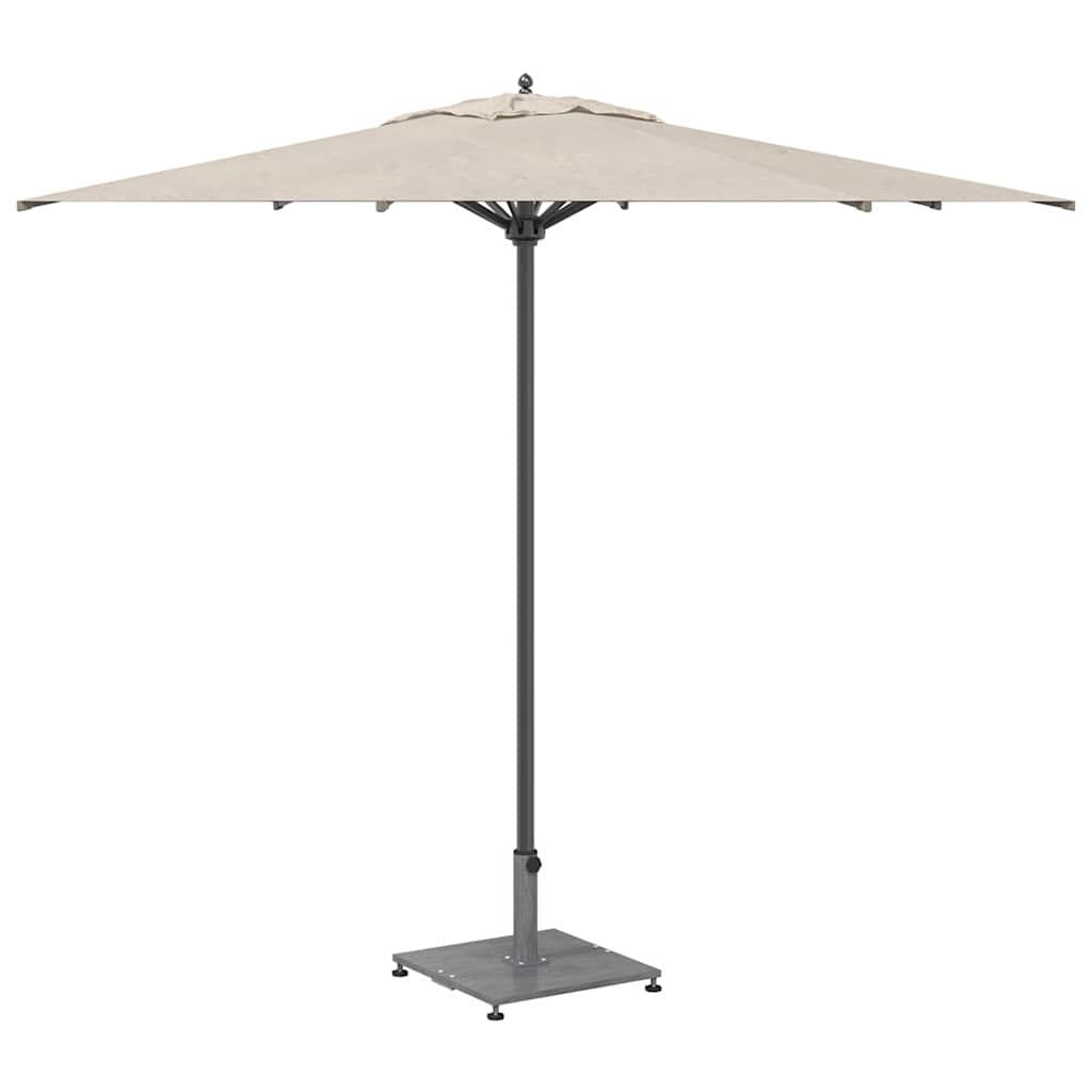 Udendørs parasolfod Mørk grå træ-look 45 x 45 x 31 cm Stål