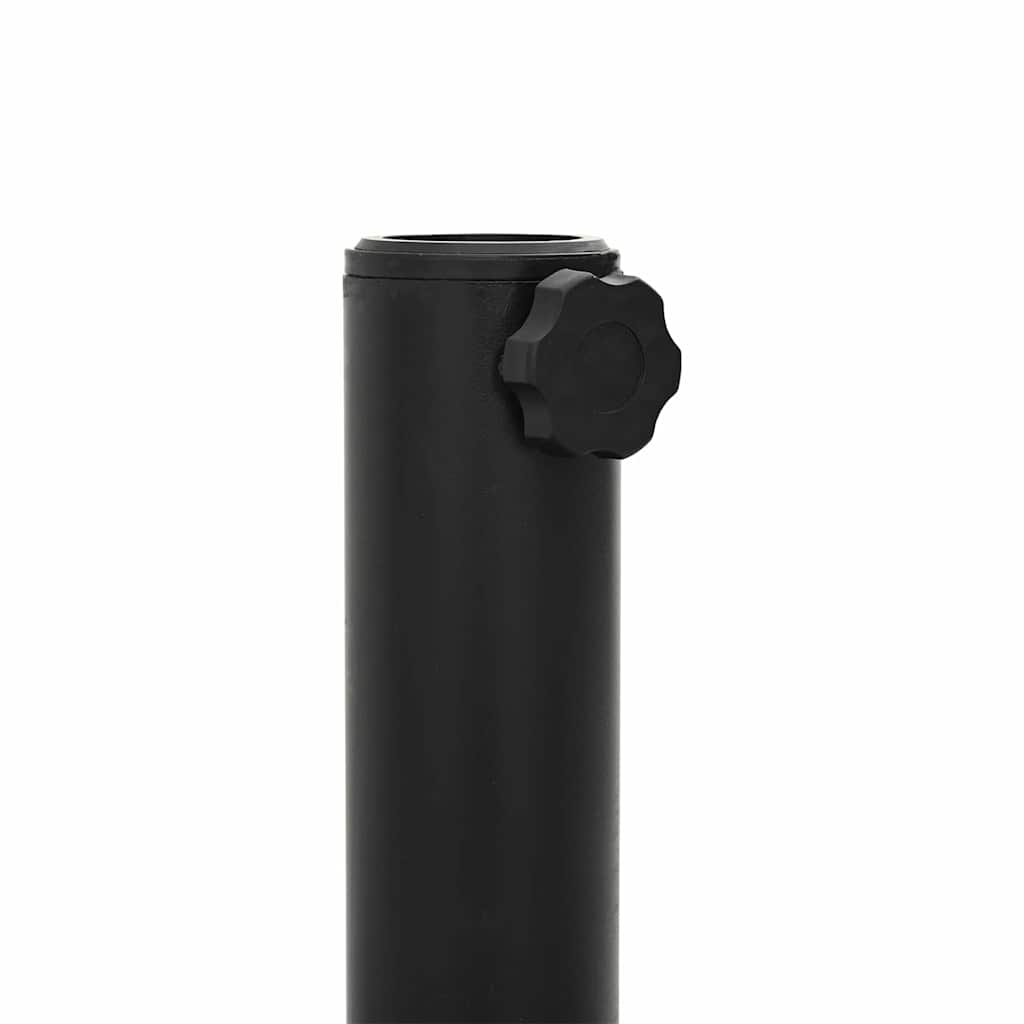 Udendørs parasolfod Indstillelig Sort 45 x 45 x 31 cm Stål