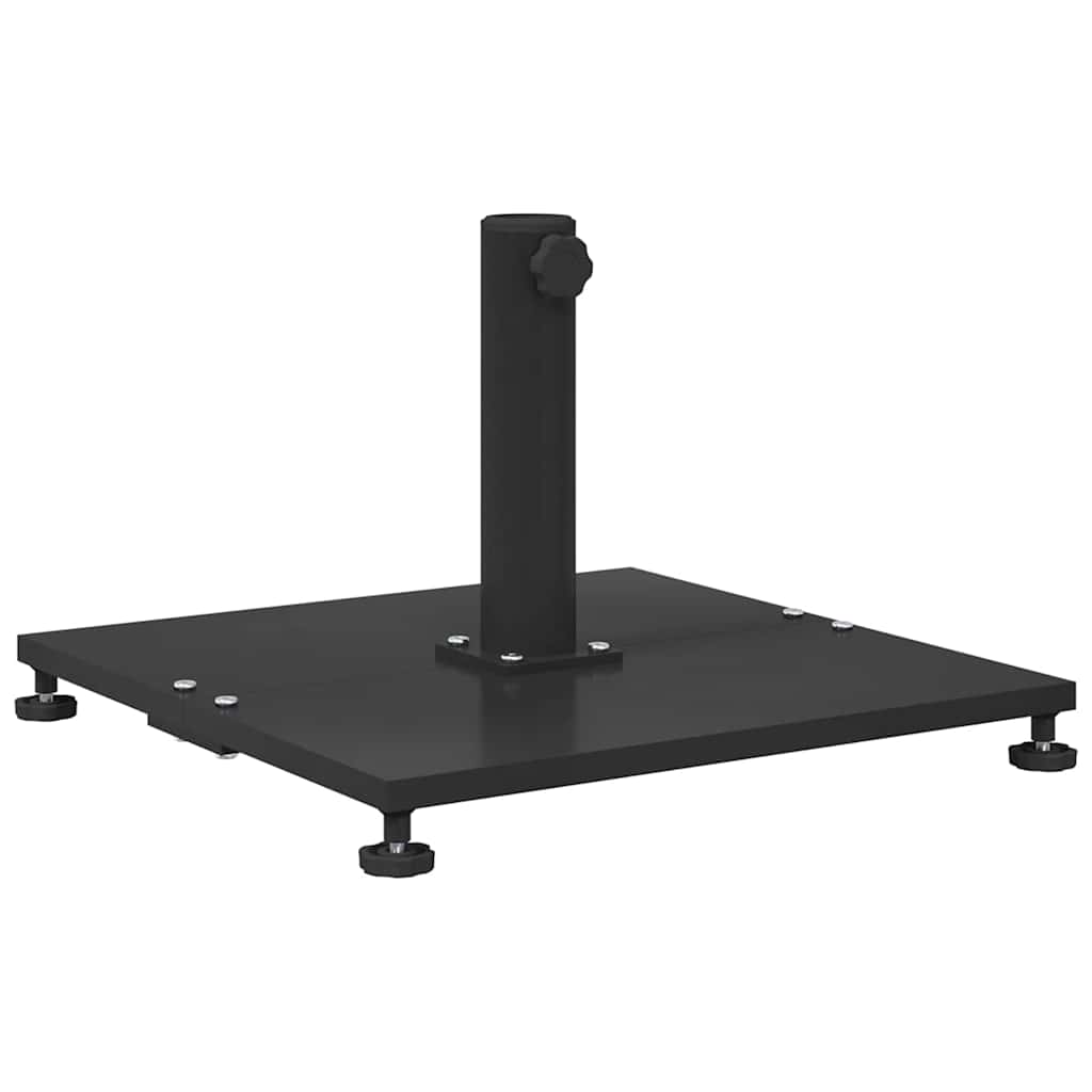 Udendørs parasolfod Indstillelig Sort 45 x 45 x 31 cm Stål