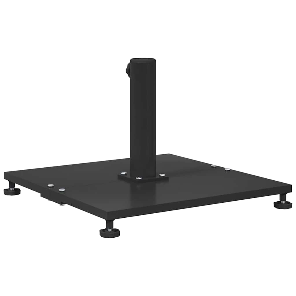 Udendørs parasolfod Indstillelig Sort 45 x 45 x 31 cm Stål
