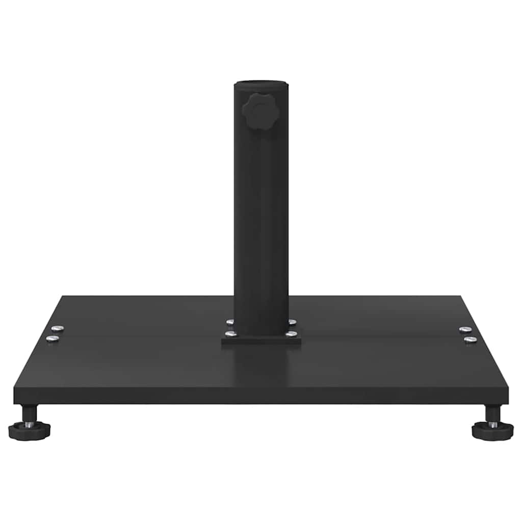 Udendørs parasolfod Indstillelig Sort 45 x 45 x 31 cm Stål