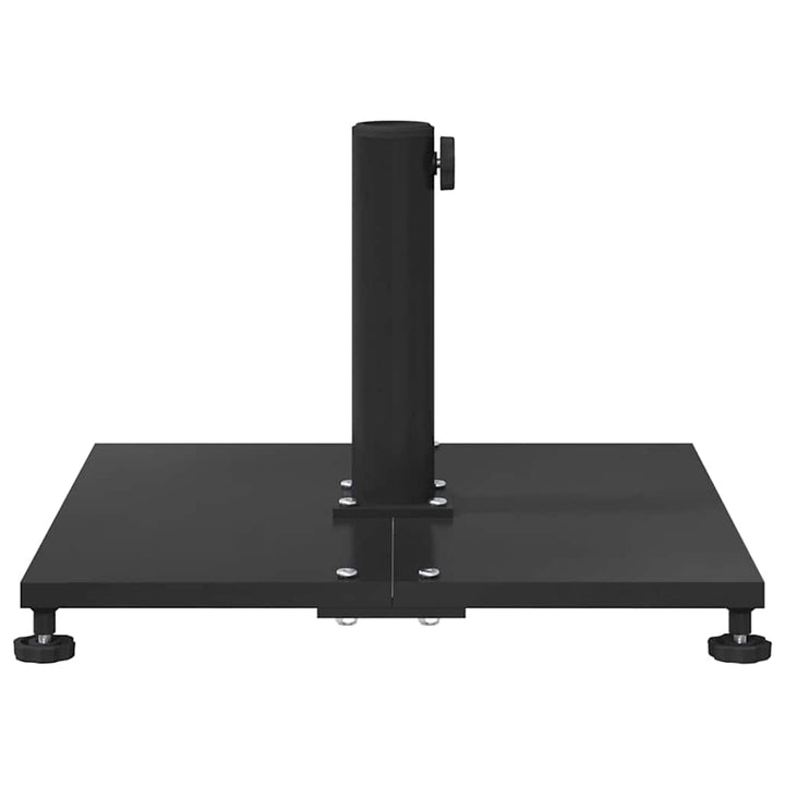 Udendørs parasolfod Indstillelig Sort 45 x 45 x 31 cm Stål