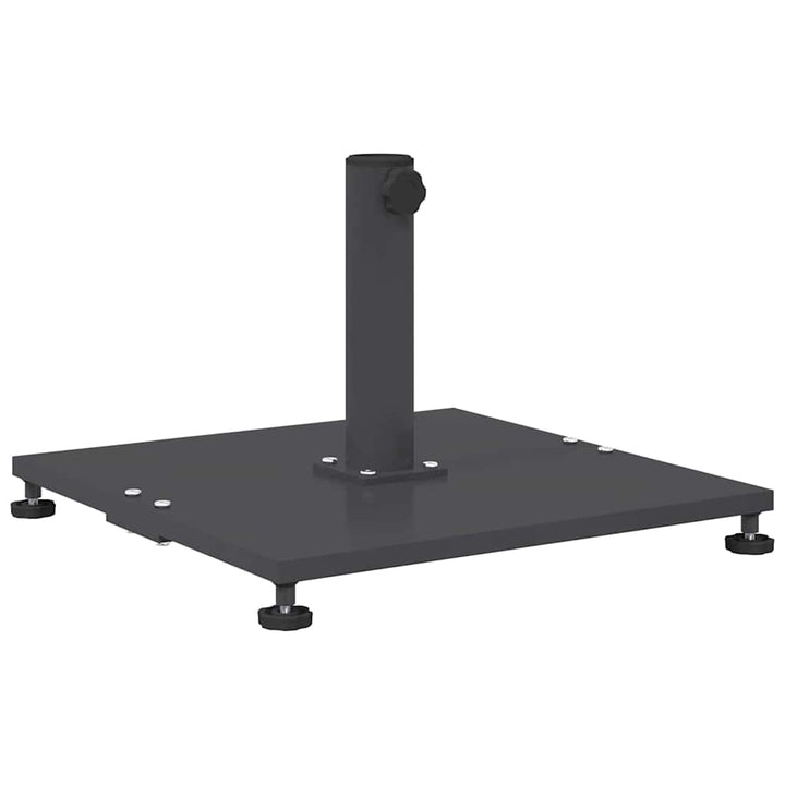 Udendørs parasolfod Indstillelig Mørkegrå 45 x 45 x 31 cm Stål