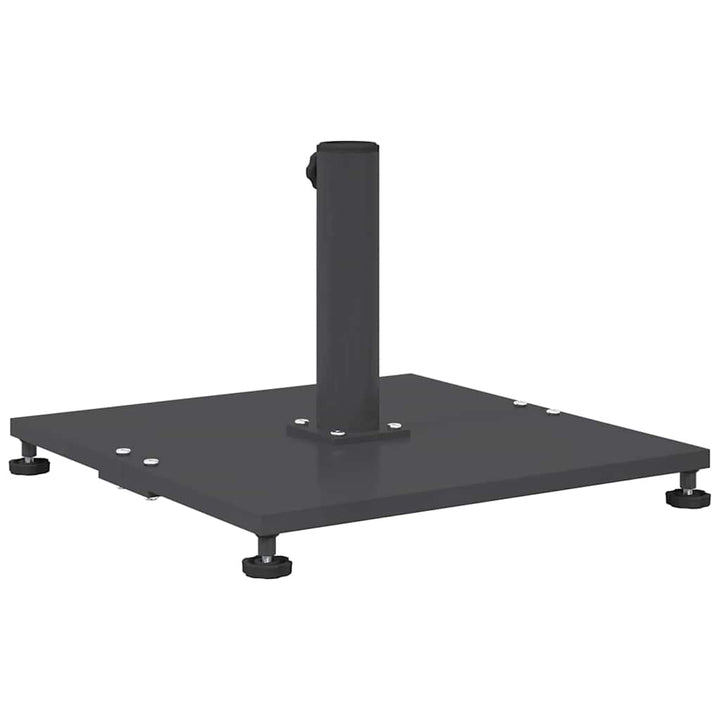 Udendørs parasolfod Indstillelig Mørkegrå 45 x 45 x 31 cm Stål