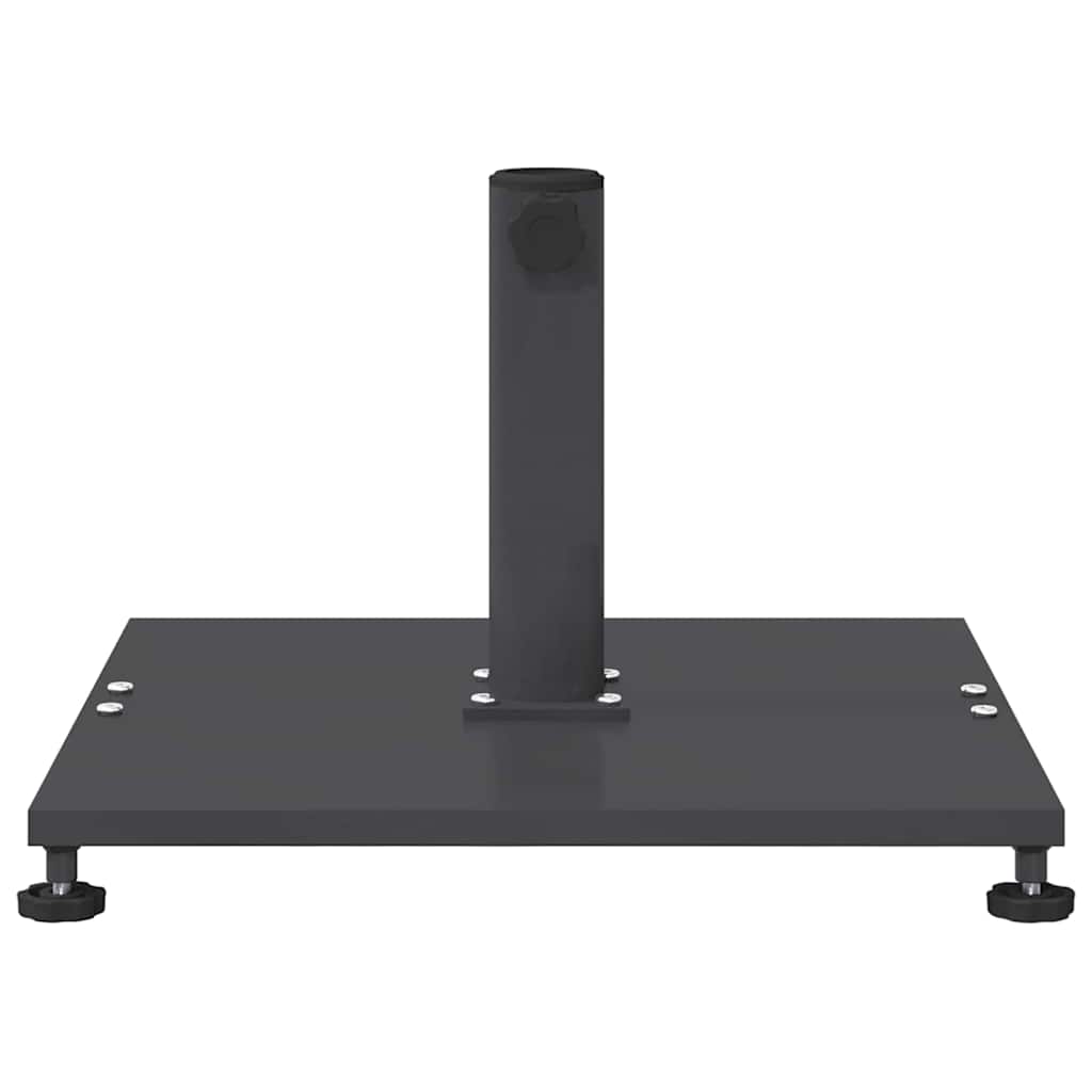 Udendørs parasolfod Indstillelig Mørkegrå 45 x 45 x 31 cm Stål