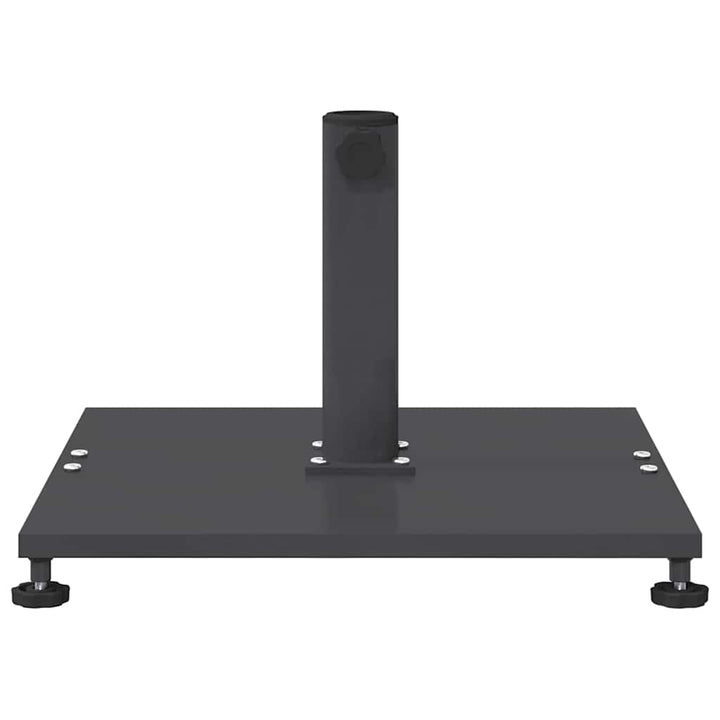 Udendørs parasolfod Indstillelig Mørkegrå 45 x 45 x 31 cm Stål