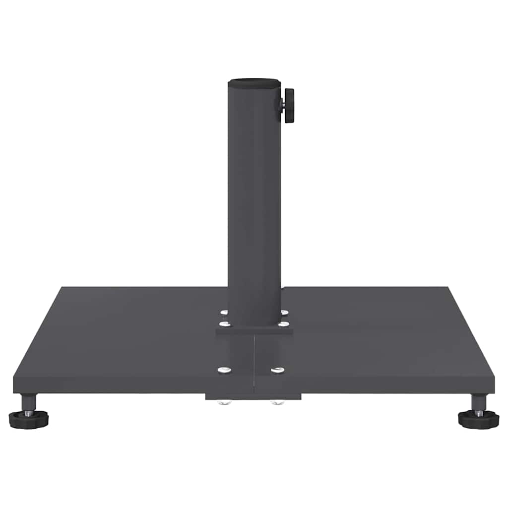 Udendørs parasolfod Indstillelig Mørkegrå 45 x 45 x 31 cm Stål