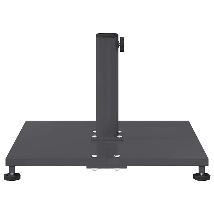 Udendørs parasolfod Indstillelig Mørkegrå 45 x 45 x 31 cm Stål