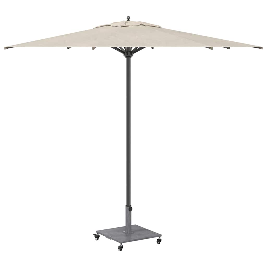 Udendørs parasolfod Mørk grå træ-look 45 x 45 x 31 cm Stål