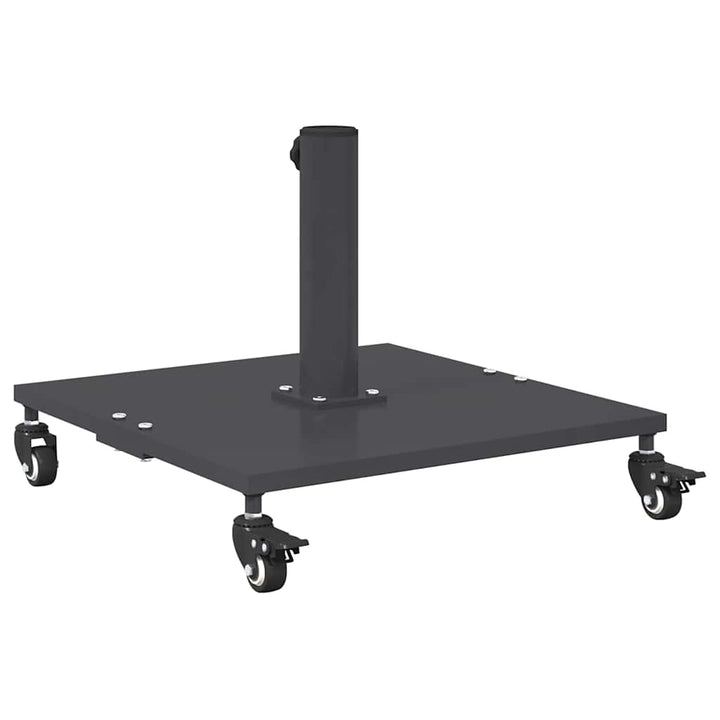 Udendørs parasolfod Mørkegrå 45 x 45 x 31 cm Stål