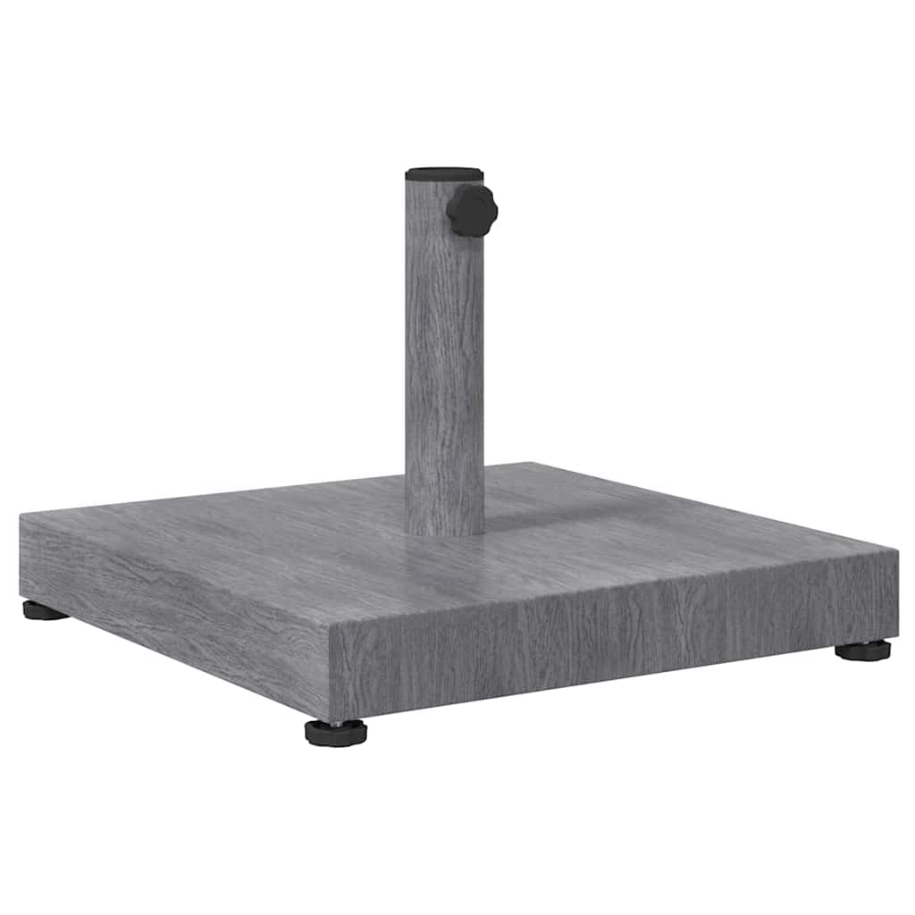 Udendørs parasolfod Mørk grå træ-look 45 x 45 x 31.5 cm