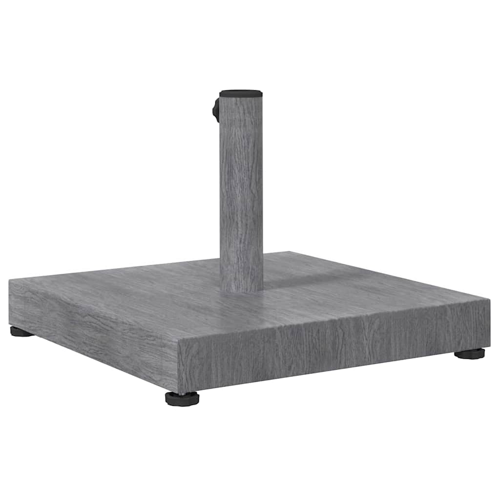 Udendørs parasolfod Mørk grå træ-look 45 x 45 x 31.5 cm