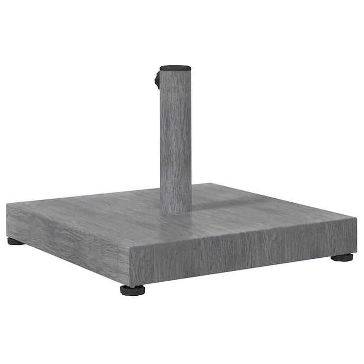 Udendørs parasolfod Mørk grå træ-look 45 x 45 x 31.5 cm
