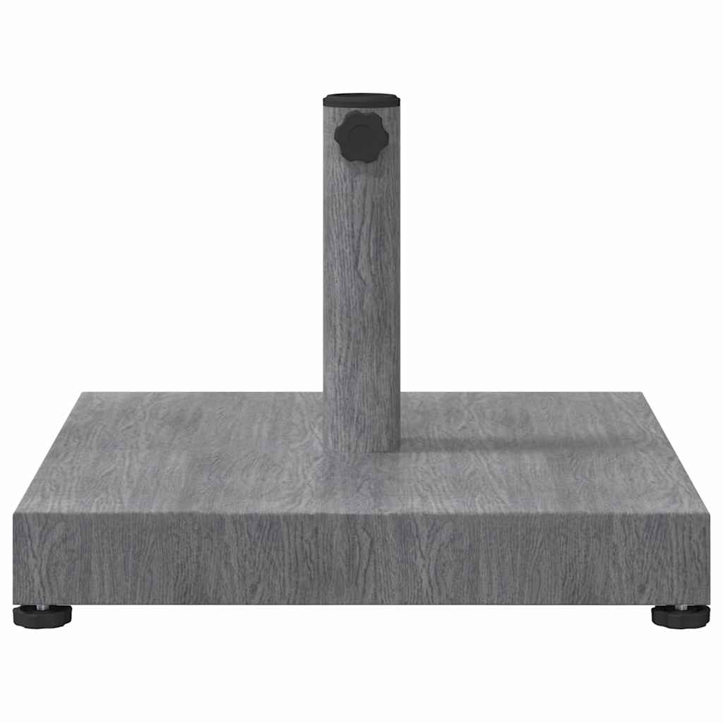 Udendørs parasolfod Mørk grå træ-look 45 x 45 x 31.5 cm
