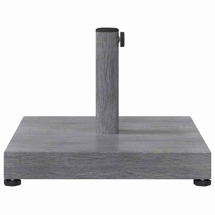 Udendørs parasolfod Mørk grå træ-look 45 x 45 x 31.5 cm