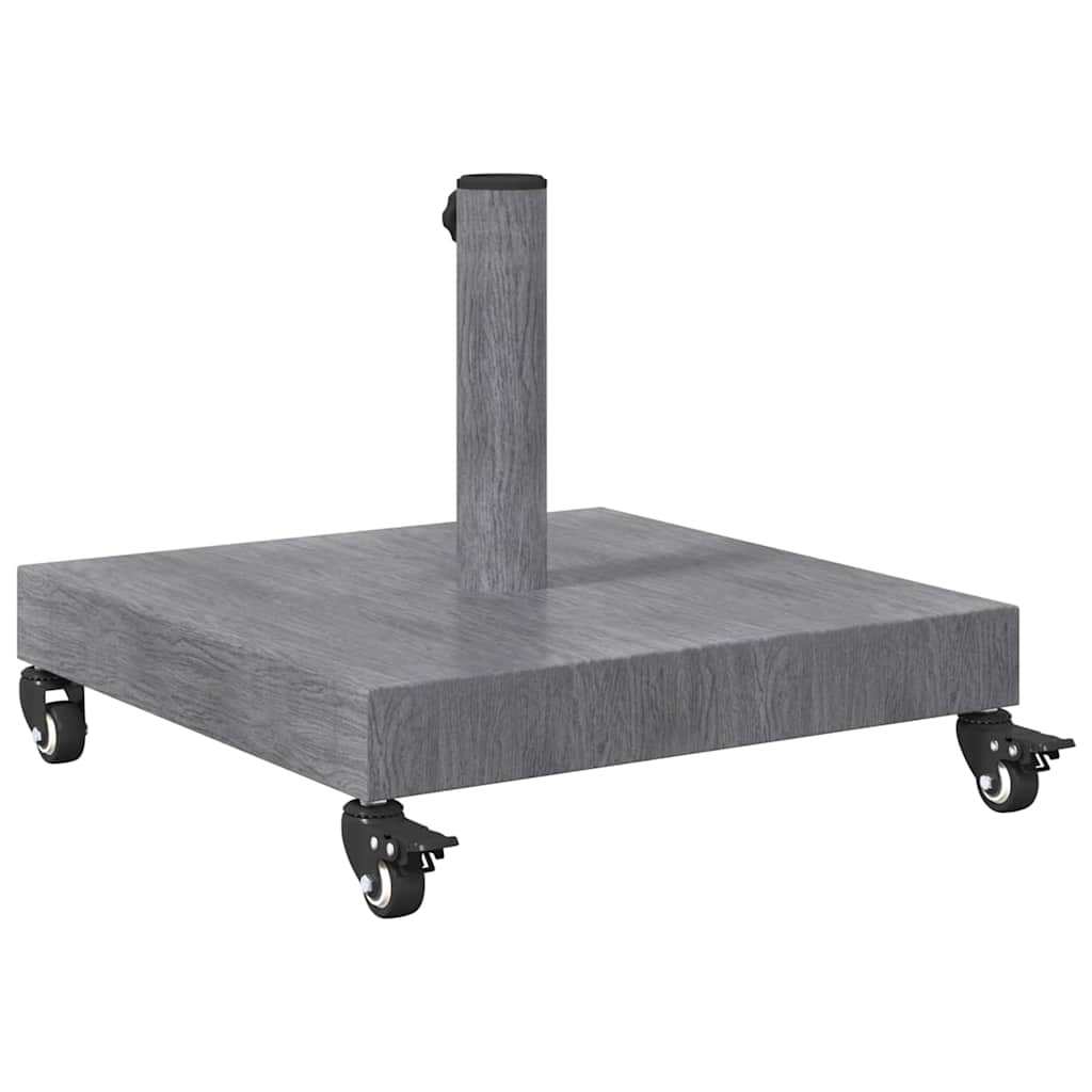 Udendørs parasolfod Mørk grå træ-look 45 x 45 x 31.5 cm