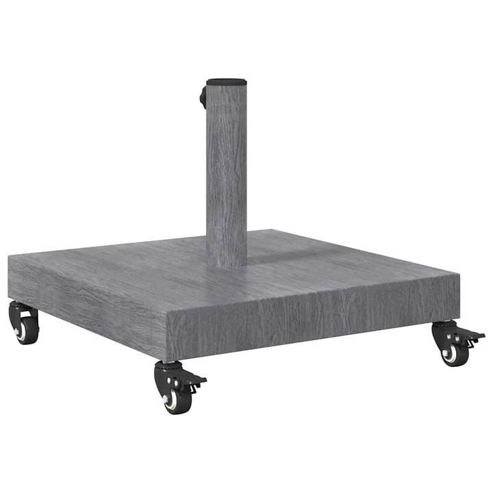 Udendørs parasolfod Mørk grå træ-look 45 x 45 x 31.5 cm
