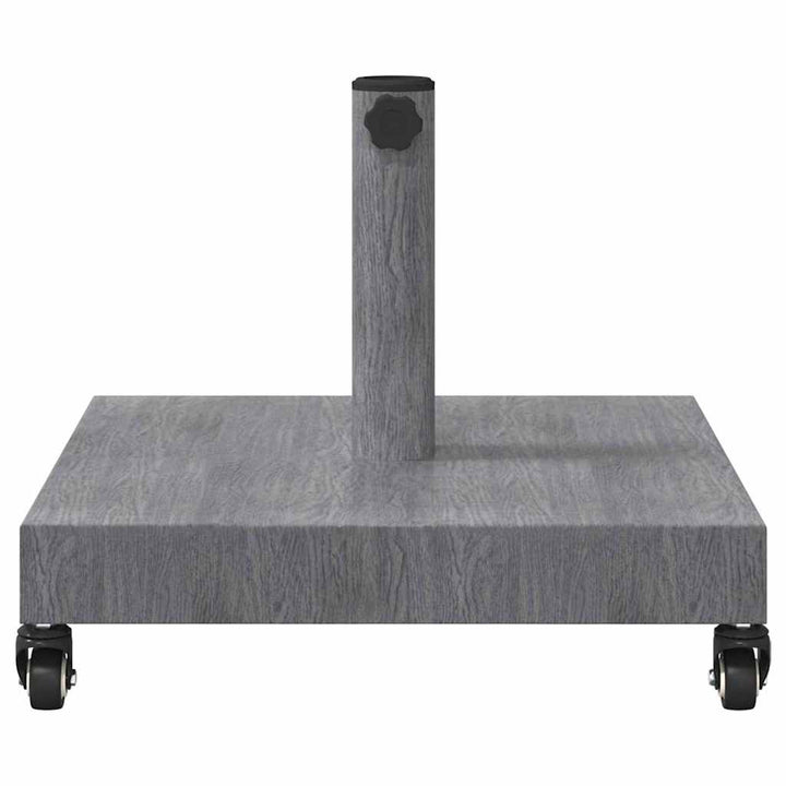 Udendørs parasolfod Mørk grå træ-look 45 x 45 x 31.5 cm