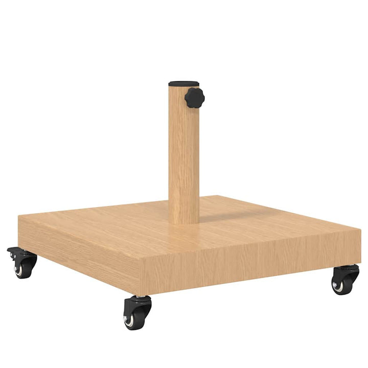 Udendørs parasolfod Lyst træ 45 x 45 x 31.5 cm Stål, Beton