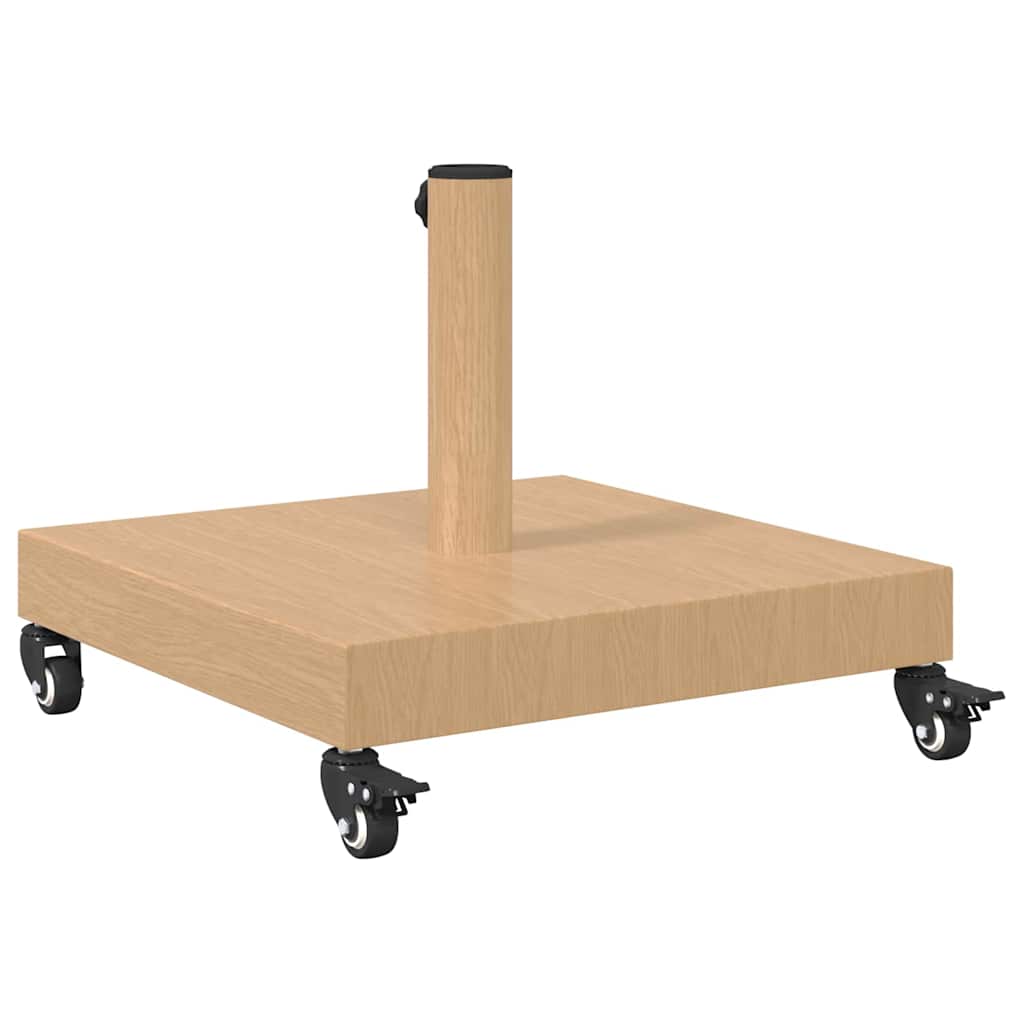 Udendørs parasolfod Lyst træ 45 x 45 x 31.5 cm Stål, Beton