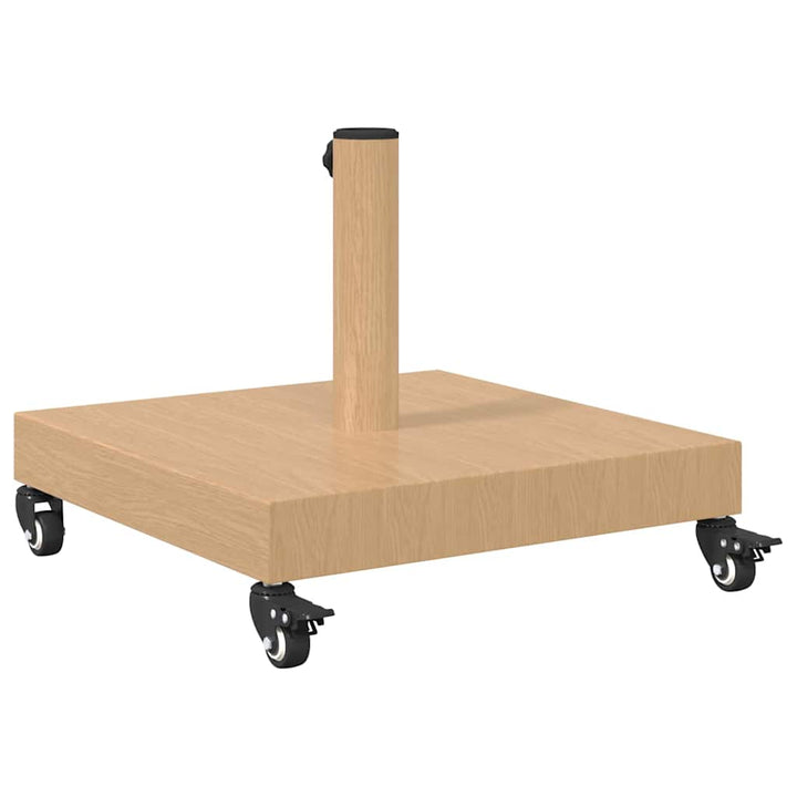 Udendørs parasolfod Lyst træ 45 x 45 x 31.5 cm Stål, Beton
