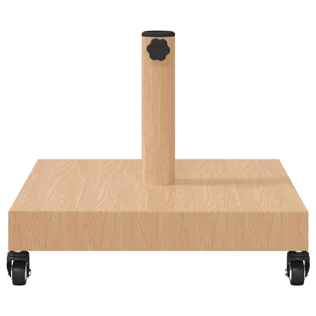Udendørs parasolfod Lyst træ 45 x 45 x 31.5 cm Stål, Beton