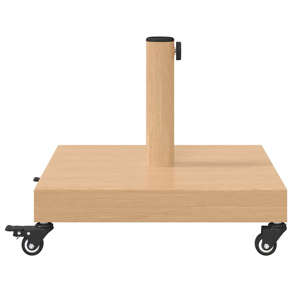 Udendørs parasolfod Lyst træ 45 x 45 x 31.5 cm Stål, Beton