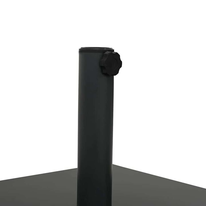 Udendørs parasolfod Sort 45 x 45 x 31.5 cm Stål, Beton
