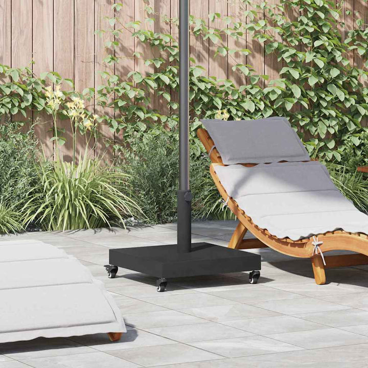 Udendørs parasolfod Sort 45 x 45 x 31.5 cm Stål, Beton