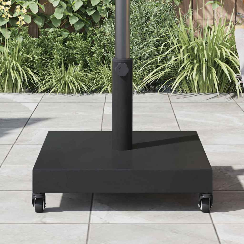 Udendørs parasolfod Sort 45 x 45 x 31.5 cm Stål, Beton
