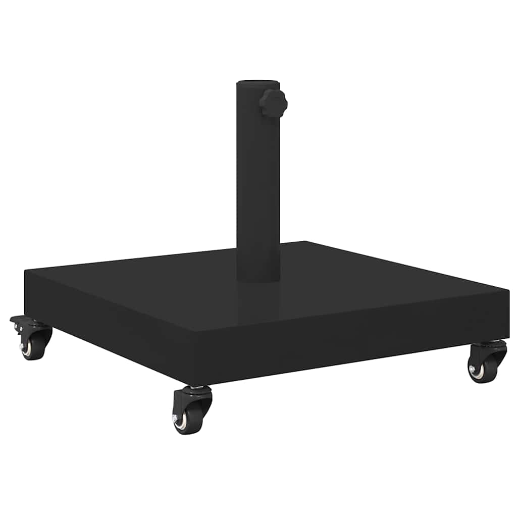 Udendørs parasolfod Sort 45 x 45 x 31.5 cm Stål, Beton