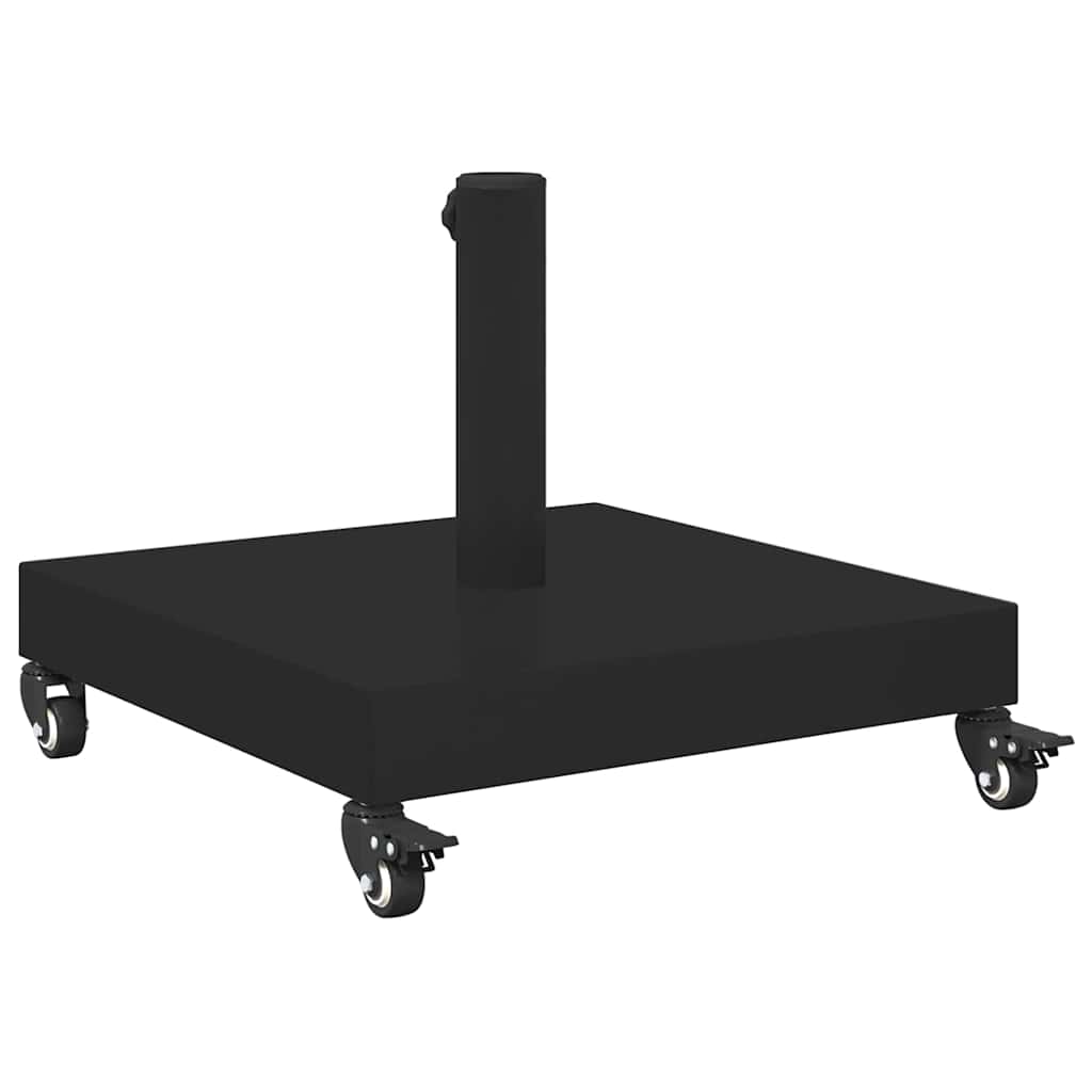 Udendørs parasolfod Sort 45 x 45 x 31.5 cm Stål, Beton