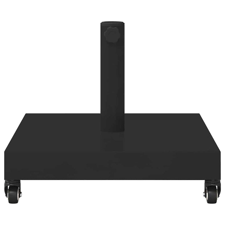 Udendørs parasolfod Sort 45 x 45 x 31.5 cm Stål, Beton