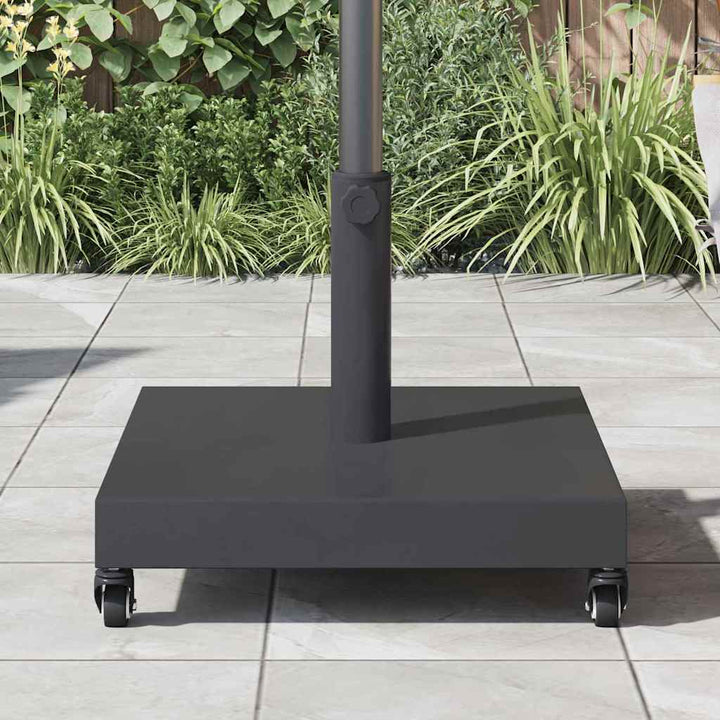 Udendørs parasolfod Mørkegrå 45 x 45 x 31.5 cm Stål, Beton