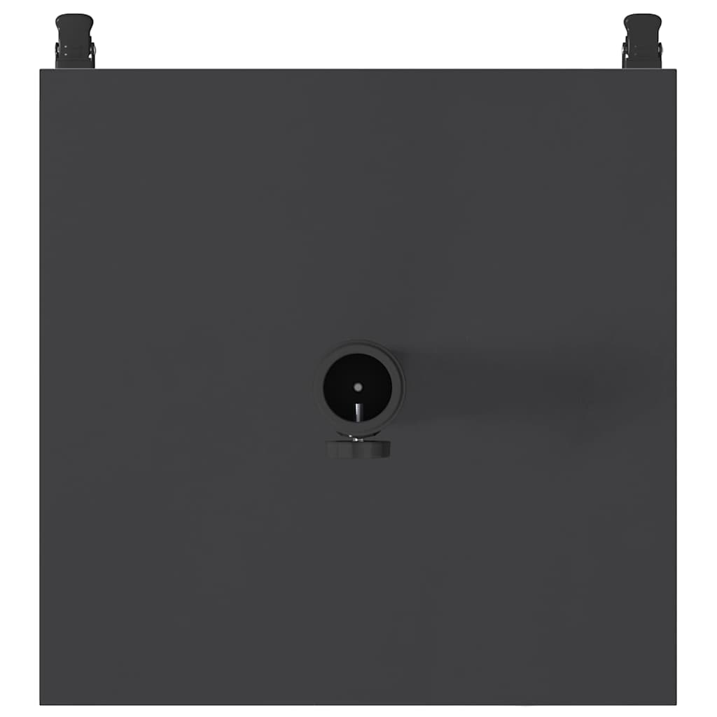 Udendørs parasolfod Mørkegrå 45 x 45 x 31.5 cm Stål, Beton