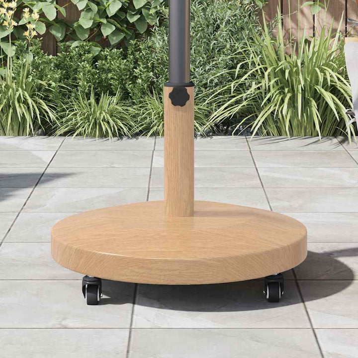 Udendørs parasolfod Lyst træ 48 x 48 x 32 cm Stål, Beton