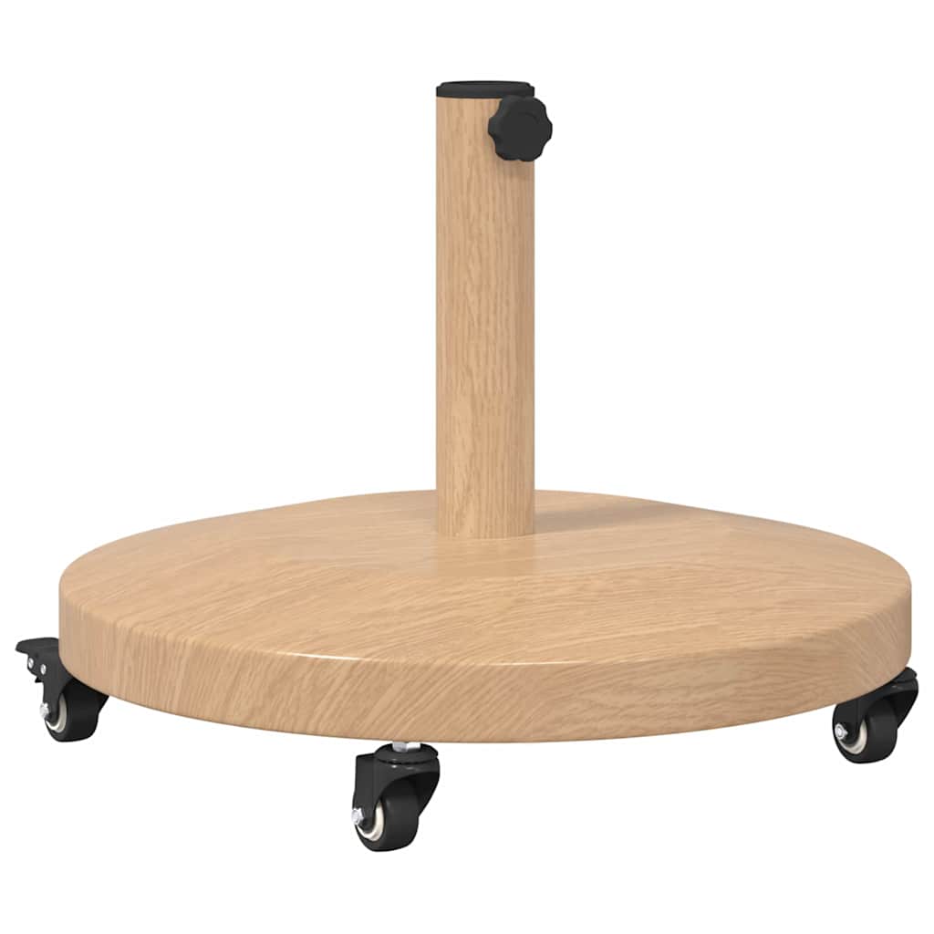 Udendørs parasolfod Lyst træ 48 x 48 x 32 cm Stål, Beton