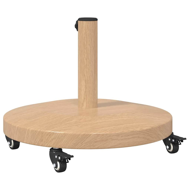Udendørs parasolfod Lyst træ 48 x 48 x 32 cm Stål, Beton