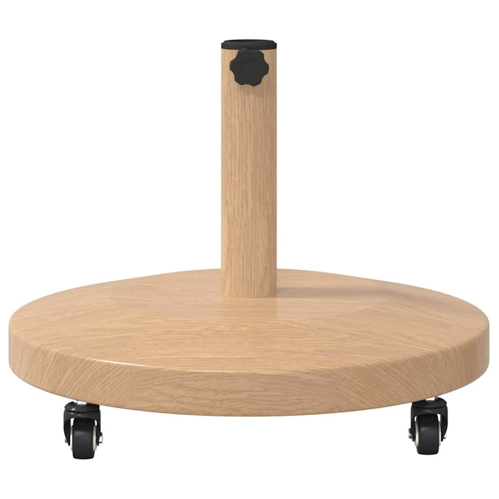 Udendørs parasolfod Lyst træ 48 x 48 x 32 cm Stål, Beton