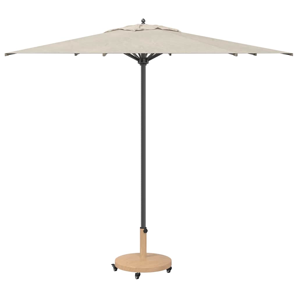 Udendørs parasolfod Lyst træ 48 x 48 x 32 cm Stål, Beton