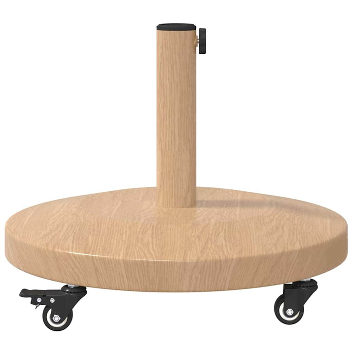Udendørs parasolfod Lyst træ 48 x 48 x 32 cm Stål, Beton