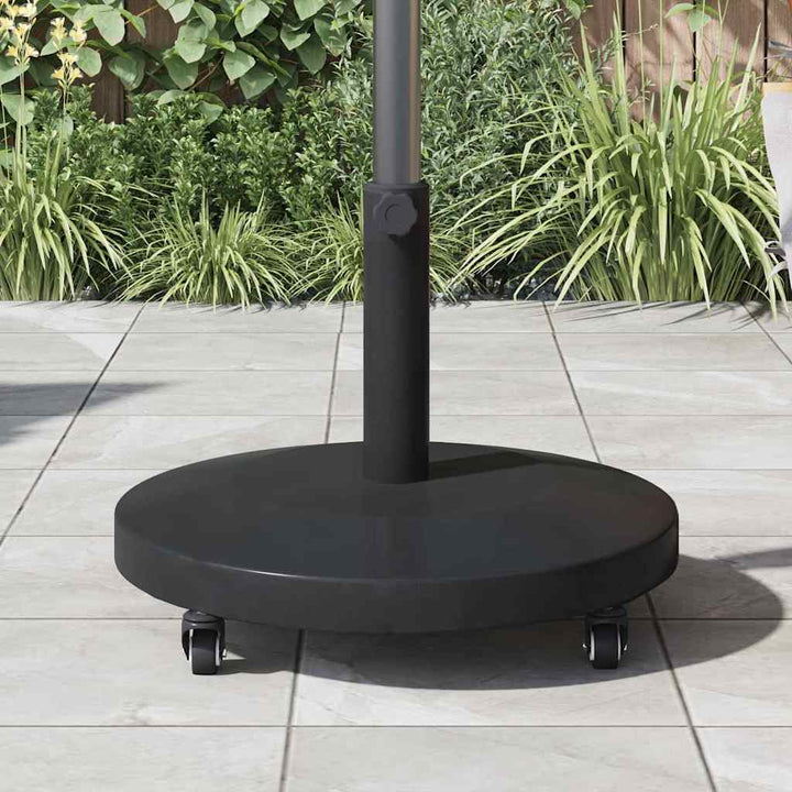 Udendørs parasolfod Sort 48 x 48 x 32 cm Stål, Beton