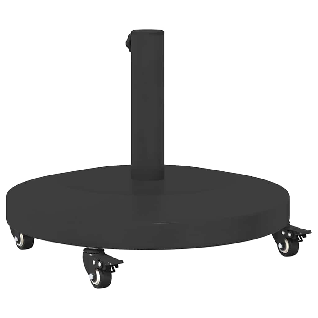 Udendørs parasolfod Sort 48 x 48 x 32 cm Stål, Beton