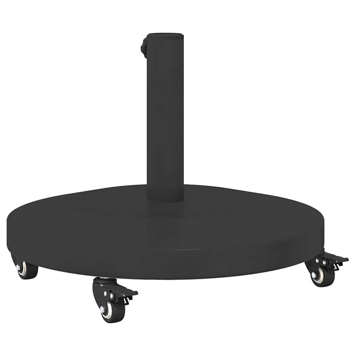 Udendørs parasolfod Sort 48 x 48 x 32 cm Stål, Beton