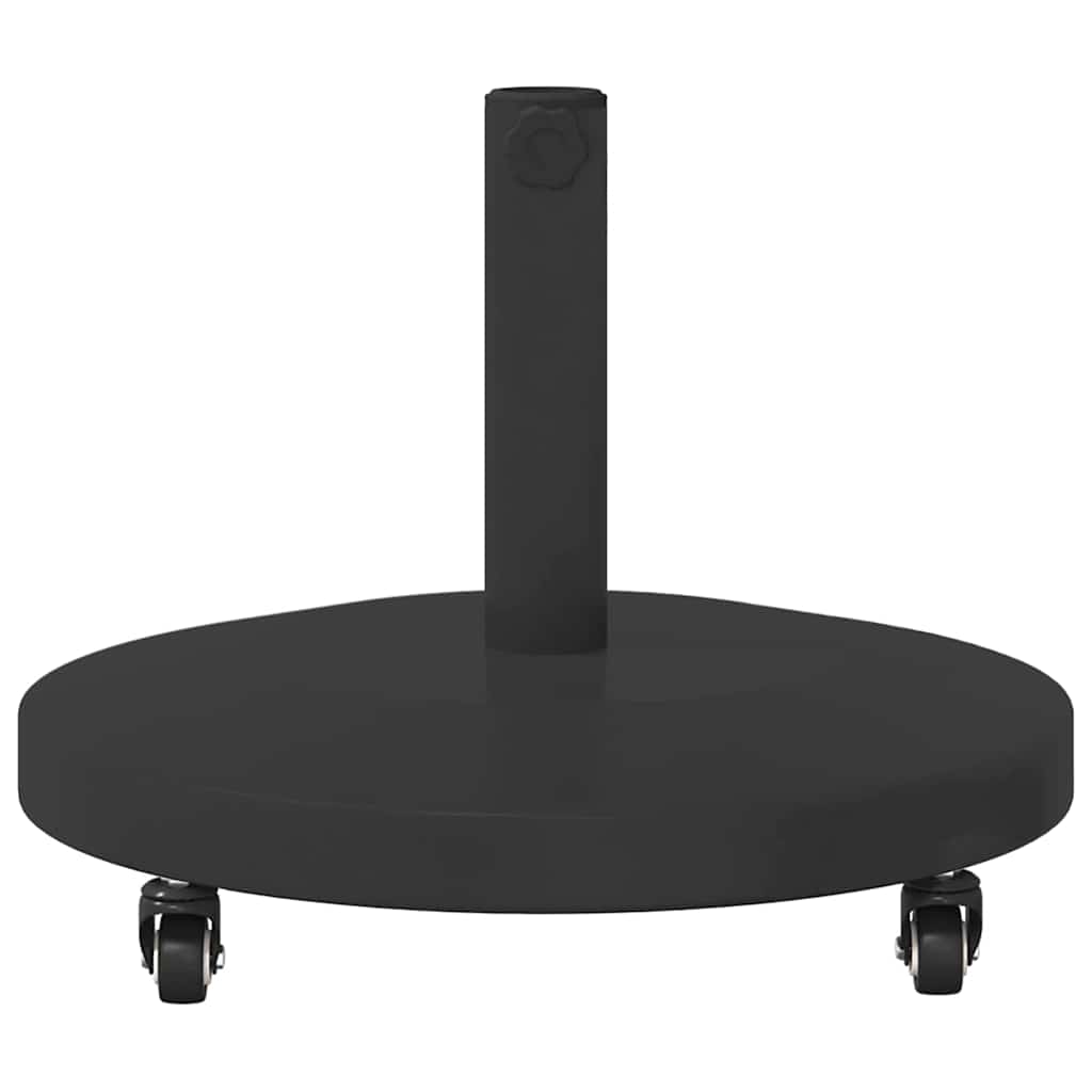 Udendørs parasolfod Sort 48 x 48 x 32 cm Stål, Beton